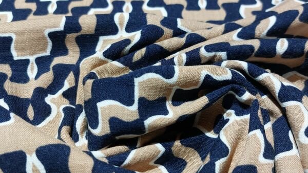 Inca print jersey stof