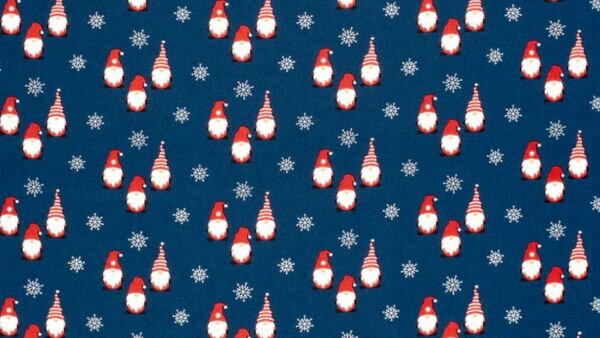 kerststof kabouters 100% katoen