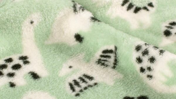 zachte kinderstof met dino print