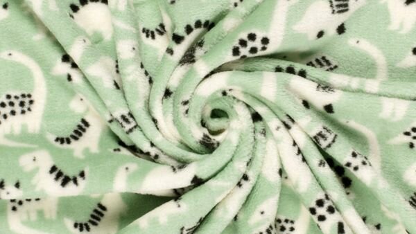 nooteboom fleece stof mintgroen