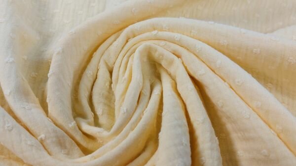 ademende mousseline stof