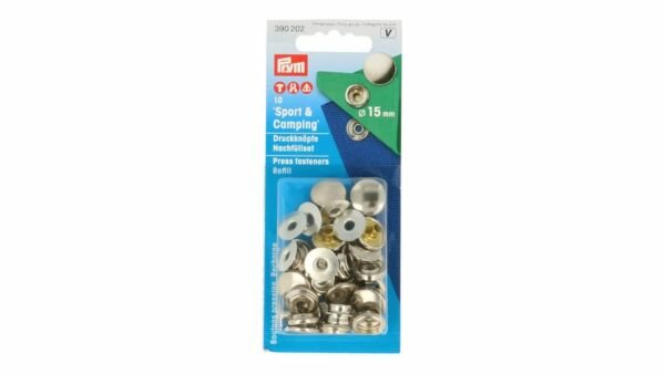 Prym - Naaivrij Drukknopen 15mm Zilver Navulling 