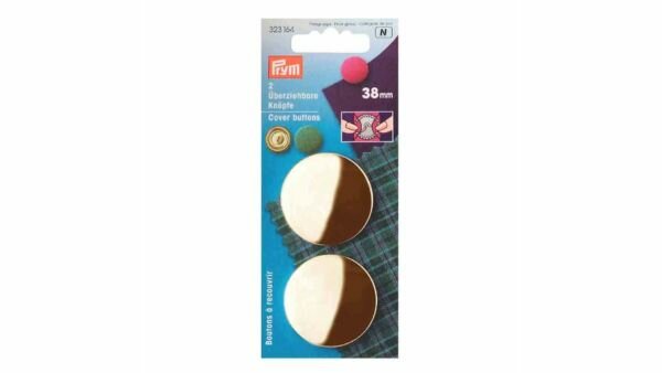 Prym - Stofknopen zonder Matrijs 38mm Zilver