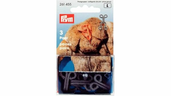 Prym - Bontaken en ogen grijs