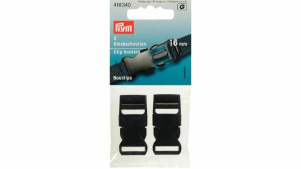 Prym - Klikgesp 16mm Sterk Kunststof Zwart