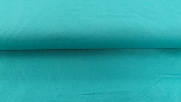 licht petrol groene katoenen poplin stretch stof 140 cm breed