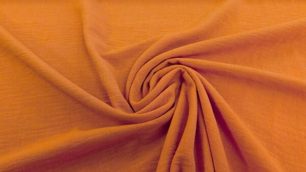 Detail van geweven linnenstructuur polyester Fellini stof
