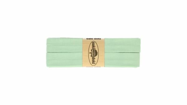 Oaki Doki - Jersey Tricot Biaisband 20mm 3m - 025 licht mint groen