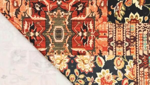 stof voor jurk rood rayon satijn stretch