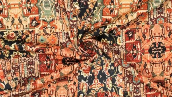 heavy rayon satijn stretch rood stof