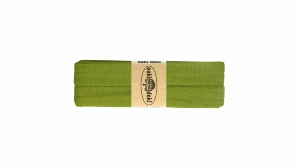 Oaki Doki - Jersey Tricot Biaisband 20mm 3m - 430 Mos Groen