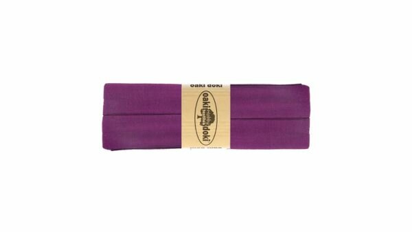 Oaki Doki - Jersey Tricot Biaisband 20mm 3m - 946 Paars