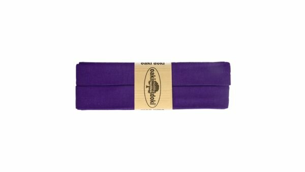 Oaki Doki - Jersey Tricot Biaisband 20mm 3m - 947 Paars