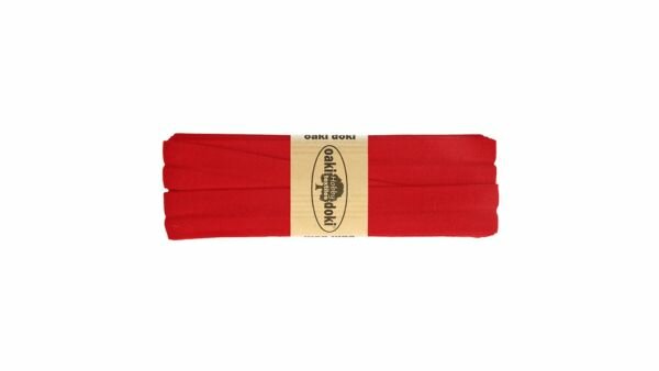 Oaki Doki - Jersey Tricot Biaisband 20mm 3m - 620 Fel Rood
