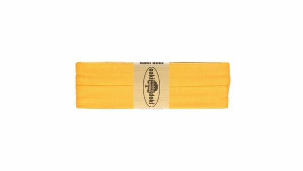 Oaki Doki - Jersey Tricot Biaisband 20mm 3m - 711 Geel