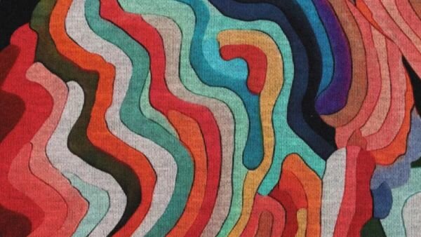 Punta di Roma Roma Colourful Ripples textuur en kleur