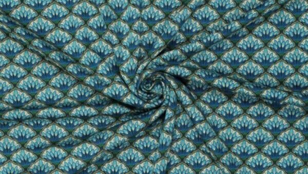Modestof Roma Sparkle blauw met digital print