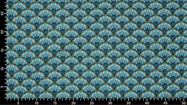 Detailfoto Roma Sparkle New Retro rekbare stof