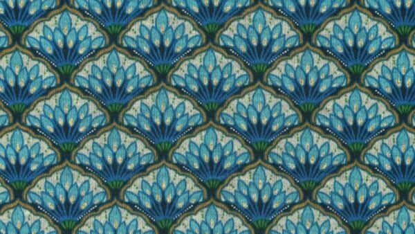 Punta di Roma Sparkle retro print stof voor kleding