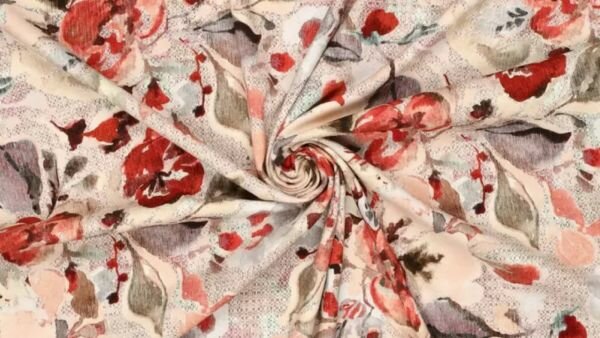 My Sweet Rosy viscose stof met digital print