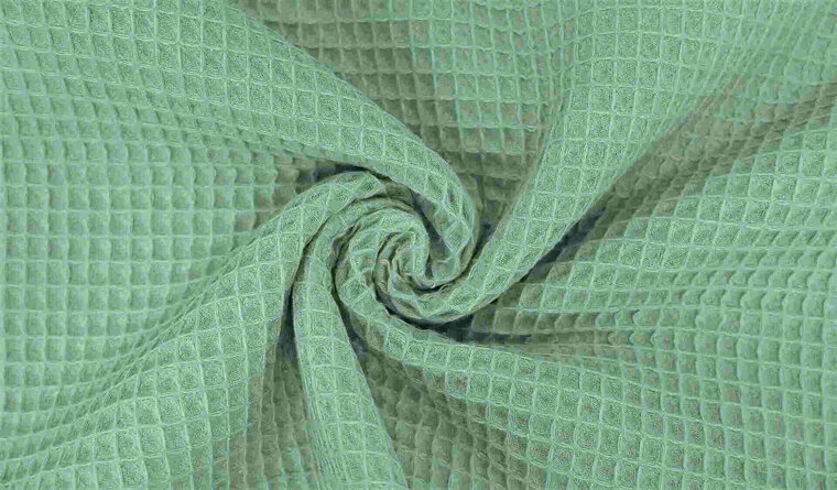 Wafelstof oud groen kopen