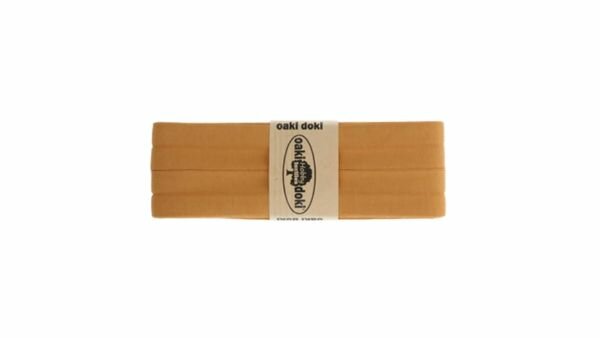 Oaki Doki - Jersey Tricot Biaisband 20mm 3m - 955 Okergeel