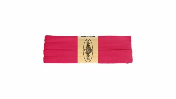 Oaki Doki - Jersey Tricot Biaisband 20mm 3m - 917 Fuchsia Roze