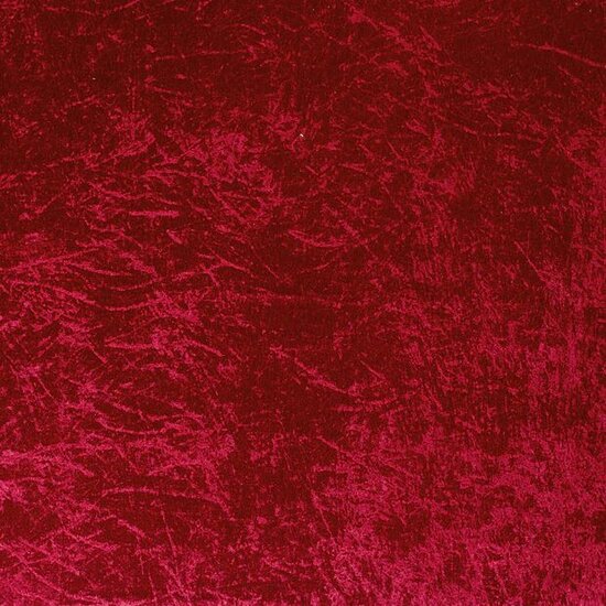 Wat maak jij met deze velvet stof in donker rood?