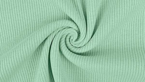 Rib-jersey oud-groen 95%CO 5%LY op rol, 140 cm breed