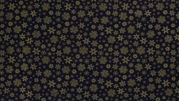 Nooteboom katoenen kerststof sterren marine blauw