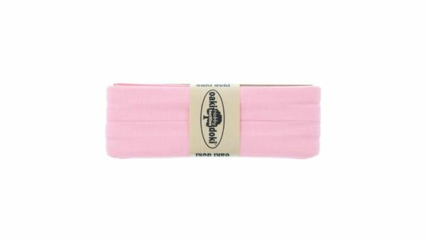 Oaki Doki - Jersey Tricot Biaisband 20mm 3m - 010 Licht Roze