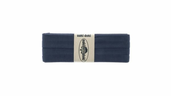 Oaki Doki - Jersey Tricot Biaisband 20mm 3m - 064 Antraciet Grijs