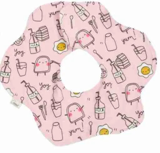 Naaipatroon slabbetje bloem