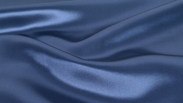 Zijdeachtige marine blauwe satijn duchesse textuur