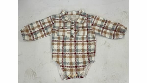 Naaipatroon Overhemdromper - Maat 68 t/m 98 - Nummer 187 Voorbeeld1