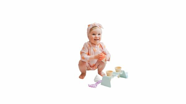 Naaipatroon Bad- en Strandkleding Meisjes Baby - Maat 62 t/m 98 - Nummer B1 Kind2