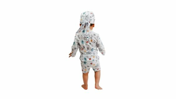 Naaipatroon Bad- en Strandkleding Jongens Baby - Maat 62 t/m 98 - Nummer B2 Kind3