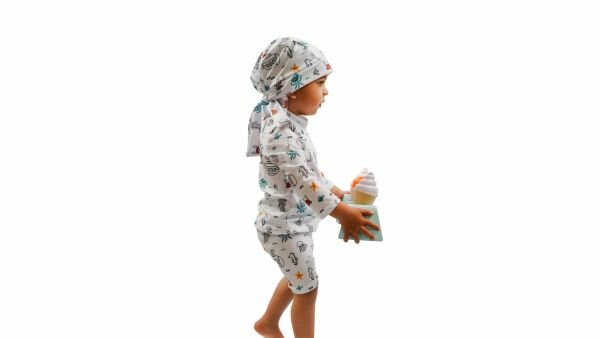 Naaipatroon Bad- en Strandkleding Jongens Baby - Maat 62 t/m 98 - Nummer B2 Kind4