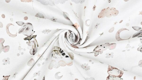Kinderstof jersey met dromerig dessin