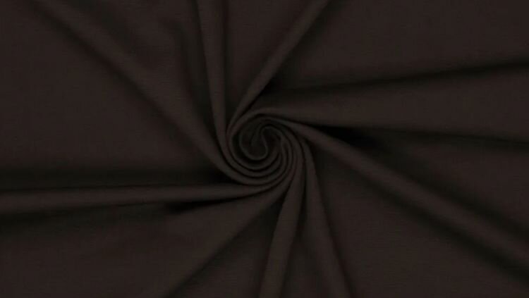 punta di roma jersey stof donkerbruin