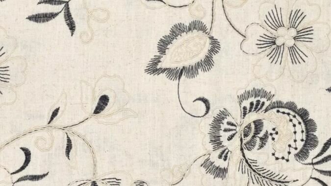 Viscose linnen bloemenstof voor jurk en blouse