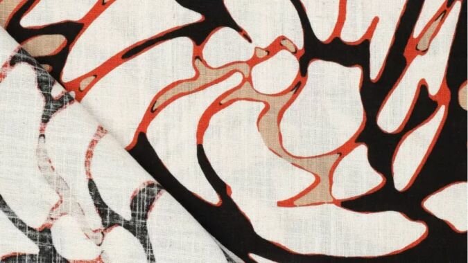 Zomerse viscose linnen modestof voor jurken en blouses