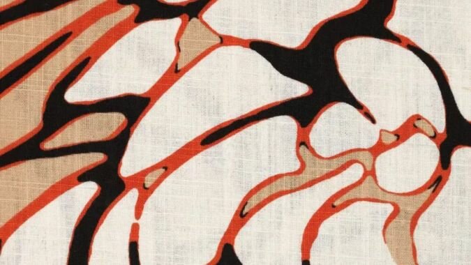 Viscose linnen slub stof naturel structuur close-up