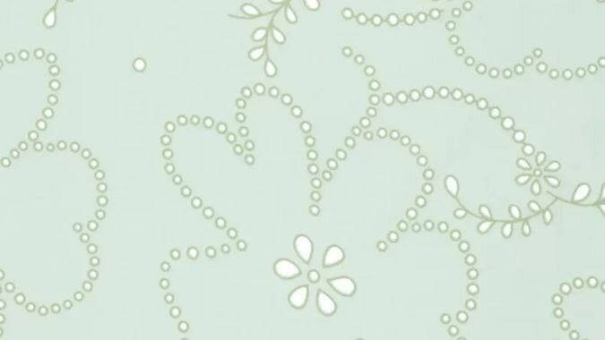 Groene Puffy Cotton Voile stof met bloemen borduursel