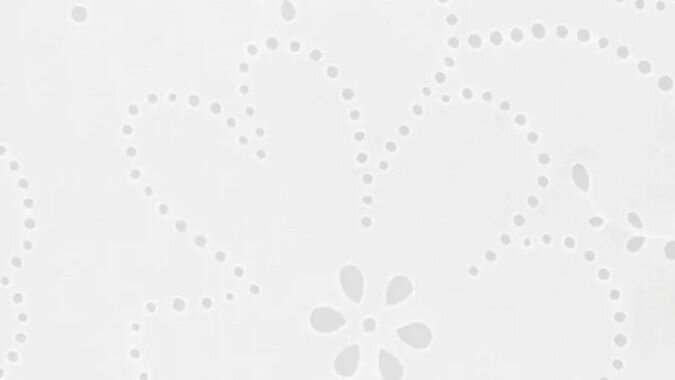 Dunne katoen voile stof borduurwerk close-up