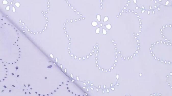 Puffy Cotton Voile paars close-up structuur