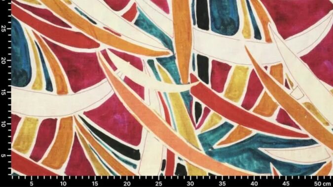 palm tree linnen viscose