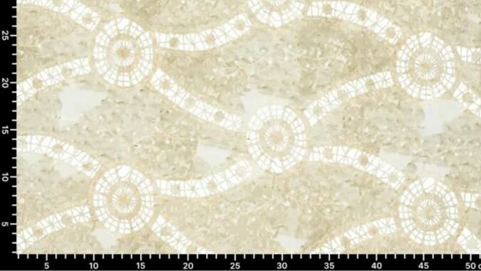 embroderie van katoen in thule look. luxe stof