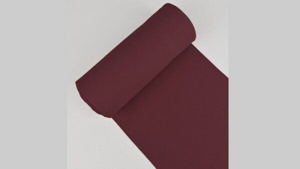 Boordstof donker bordeaux rood katoen lycra