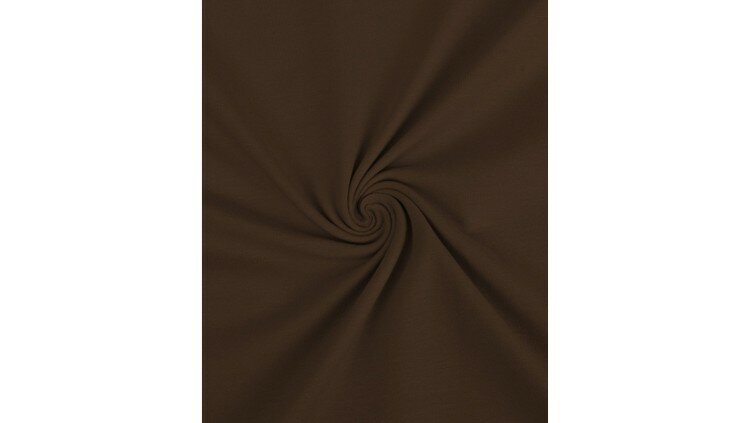 bruine tricot stof jersey rekbare kledingstof